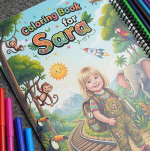 DSC00152.JPG (1) Personalized Coloring Book — Your Child Is the Hero